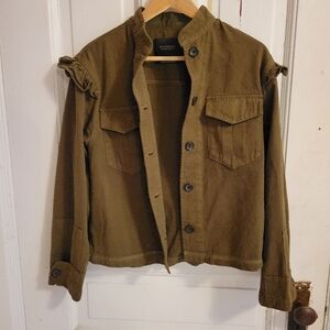 Scotch & Soda Army jacket with frilly details